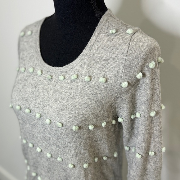 J. Crew Gray Wool Blend Women's Sweater (S) - Picture 3 of 8